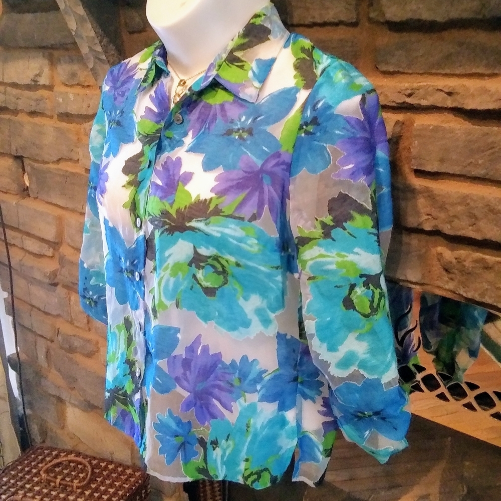 Stunning Notations Sheer Top - image 3